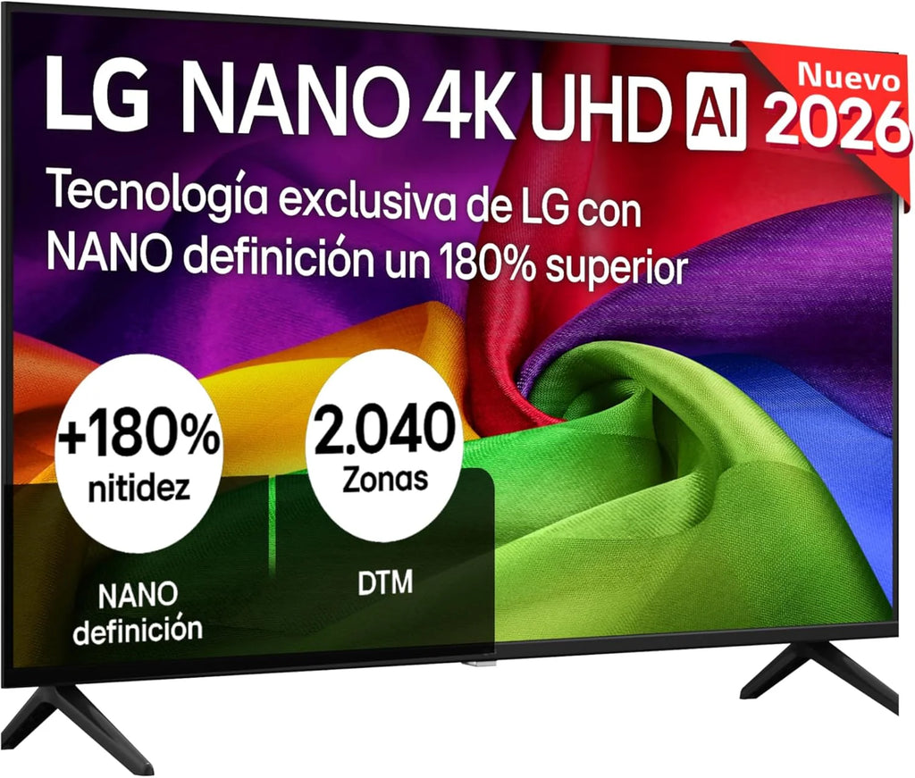 LG 65UA73006LA - TV 65", UHD 4K, WebOS 25, Ultimate IA, HDR10 Pro, Super Upscaling, Dolby Digital Plus, Google Assistant, Black