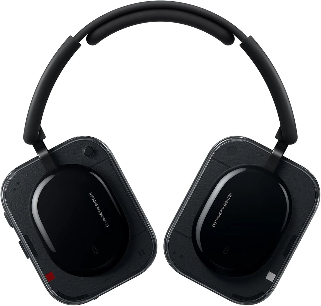Nothing Headphone (1) Wireless On-Ear Headphones with Active Noise Cancellation, Up to 80h Battery, Hi-Res, Space Audio, Waterproof – White