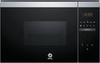 Balay 3CG5172N2 - Microwave, Electronic, Frameless Built-in, 38 cm, 20 l, 5 F, Aqualisis, Left Side Ap, 8 Recipes, Turntable 10", With Grill, Black Glass