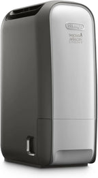 De'Longhi Tasciugo AriaDry Light – Portable Dehumidifier with Zeolite Technology and Ionizer, Removes up to 6 L/Day, Dry Clothes, Anti-Mould and Quiet, Swing and Timer Function, Grey (DNS65)