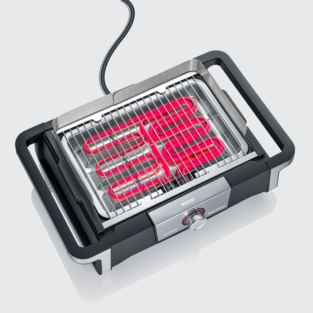 Barbacoa Grill Eléctrica Boost Negro Pg 8113 Severin