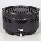 Barbacoa Portátil Negra A Carbón Sin Humo Aktive, Ø34x21,5cm, Con Protección Antigoteo