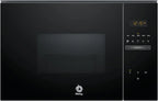 Balay 3CG5172N2 - Microwave, Electronic, Frameless Built-in, 38 cm, 20 l, 5 F, Aqualisis, Left Side Ap, 8 Recipes, Turntable 10", With Grill, Black Glass
