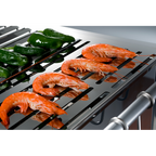 Barbacoa De Carbón Con Ruedas Clover En Acero Inoxidable,,