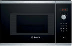 Bosch - Integrated Microwave, 800 W, 20 liters, Series 4, Grill, Black/Inox, BEL523MS0