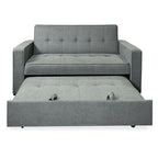 Sofá Cama De 2 Plazas Modelo Vienna Con Reposabrazos, Gris, Diseño Moderno, Práctico Y Funcional