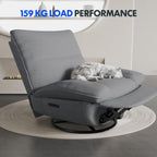 FLEXISPOT XC6 Sillón Relax, Sófa Giratorio con Función Balancín, Sillon TV con Respaldo Ajustable, Silla Reclinable para Dormitorio, Salón y Cine en Casa (Beige)