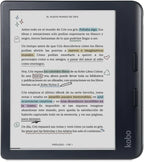 Kobo Libra Colour eReader | 7" E Ink Kaleido™ 3 Display | Adjustable Color Temperature and Brightness | Blue Light Reduction | eBooks and AudioBooks | 32GB Memory | Water Resistant | White