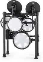 Alesis Nitro Max Kit Batería Electrónica con Parches Silenciosos de Malla, Caja de Doble Zona de 10", Bluetooth, 440+ Sonidos Auténticos, Lecciones Drumeo, USB MIDI, Pedal de Bombo