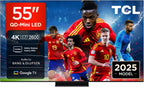 TCL 98Q6C TV 98 Inch QD-Mini LED 4K Smart TV, 1000 nits, 144Hz Motion Clarity Pro, Onkyo 2.1, Game Master, FreeSync, Google TV, Dolby Vision IQ and Atmos