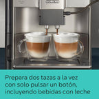 Siemens - Superautomatic coffee maker, EQ6 plus s500, aromaDouble Shot, autoMilk Clean, ceramDrive, Display CoffeeSelect, Black/Inox, TE655203RW