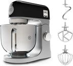 Kenwood kMix KMX750AB – Multifunction Kitchen Processor, 1000 W, 5 L Metal Bowl with Handle, Dough Hook, Rods, Mixing K, Stainless Steel, 6 Speed, Black