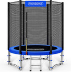 MONZANA® Trampolin Ø 183/244/305/366/427 cm Trampoline Garden Safety Net TÜV Süd GS Edge Protectors Ladder Set Complete