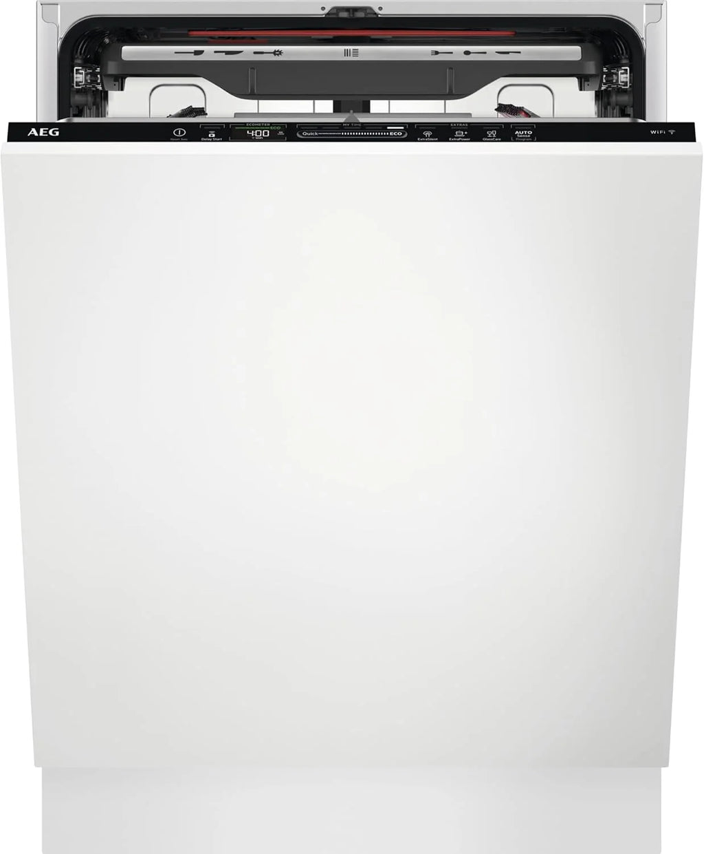 AEG FSB64907Z Integrated Dishwasher, 60 cm, 14 Place Settings, AirDry Drying, Satellite Sprinkler Arm, Glassware, 7 Programs, 3 Temperatures, 44 dB(A), 6000 Series, Class C