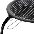 Barbacoa Exterior De Metal Con Parrilla Negro