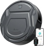 Lefant M210 Pro Robot Vacuum Cleaner, 2200 Pa Suction, 120 Min Autonomy, Tangle-Free Robot Vacuum Cleaner, Thin, Ideal for Pet Hair, Low Hair Carpets, Wi-Fi/App/Alexa, Grey