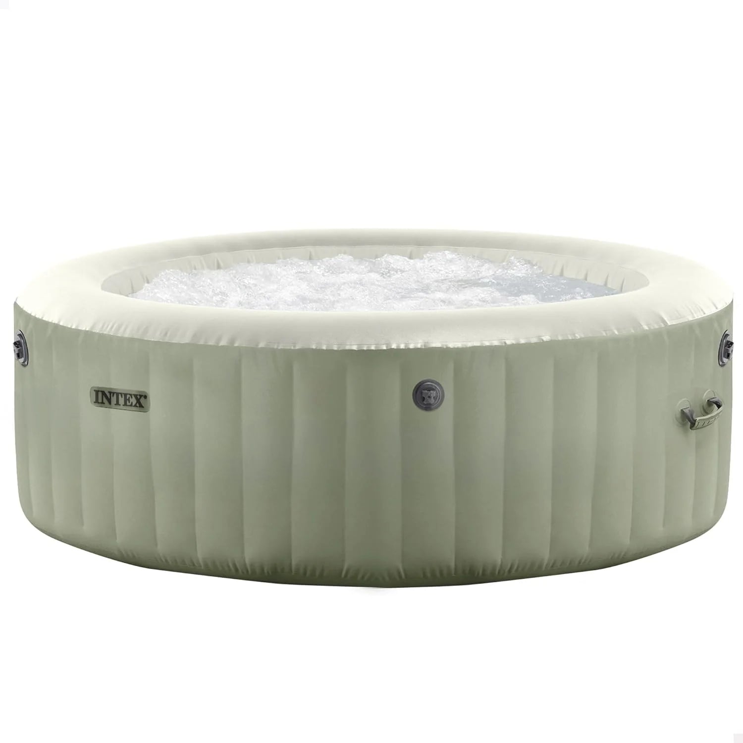 Intex Greywood Deluxe Circular Inflatable SPA, 6 People, Ø216x71, Heater, 170 Air Outlets, Wireless Control Panel App, Filter S2 Cleaner, Salt Chlorinator, Accessories Included (55101)