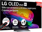 LG OLED65C54LA - TV 65", OLED EVO 4K, Smart TV AI C5, WebOS 25, Super Upscaling, Dolby Vision and Dolby Atmos, AMD FreeSync, Alexa/Google Assistant, Black