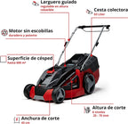 Einhell Battery mower GE-CM 43 Li M Kit Power X-Change (36V, 43 cm Cutting Width, up to 600 m², Brushless, Mulching Function, 63L Collecting Bag, with 2 x 4.0 Ah Batteries and 2 x Chargers)