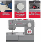 Singer Heavy Duty 4432 Mechanical Sewing Machine, 32 Stitches, Powerful Motor, Automatic Eyelet, Automatic Threader, Stainless Steel Reinforcement Plate