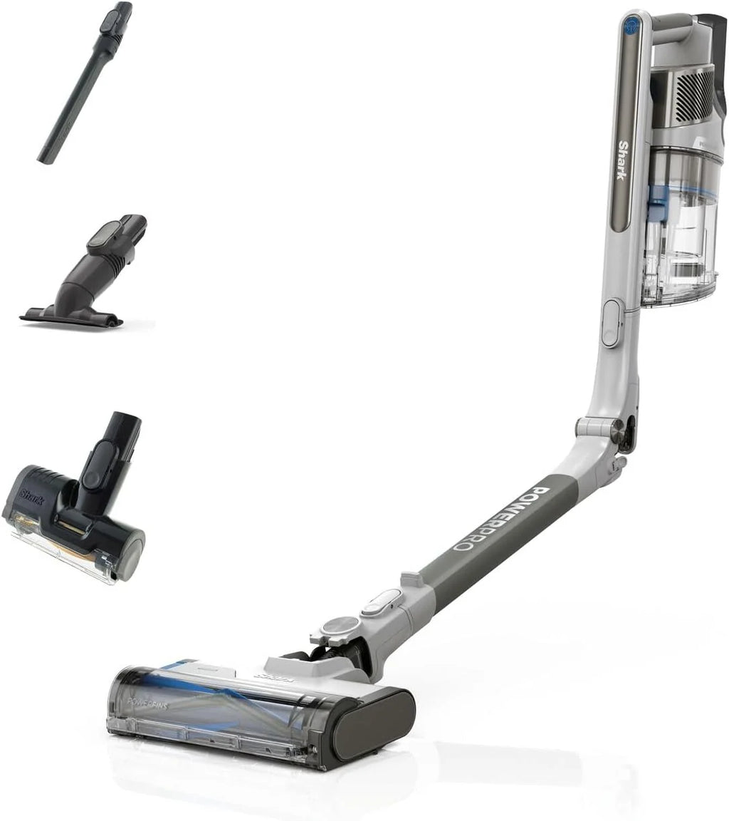 Shark Stratos Cordless Vacuum Cleaner, 60 min Autonomy, Anti Hair Wrap Technology, Clean Sense IQ, PowerFins Plus, Car Cleaning Kit, Narrow Nozzle, Multi-Surface Brush, Copper IZ400EUTBK