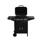 Barbacoa A Gas  "festa 4" - 4 Quemadores (1 Lateral) - 10.5kw - Negro