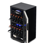 2026 Refrigerador de Vinos Independiente Newair® – 28 Botellas (48 cm), Doble Zona, Acero Inoxidable