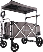 FUXTEC FX-CTL900 Premium Grey, Original Folding Trolley for Children, Ideal Garden, Beach or City, Push or Pull, Load up to 75 kg.