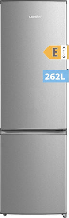 Comfee ' RCB169DK2(E) Refrigerator with Freezer/Height 150cm/Low Frost/Adjustable Temperature Refrigerator/LED Light/195 kWh/year/115L Refrigerator/59L Freezer/Black