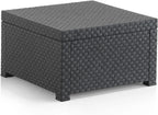 SP Berner - Shaf - Manhattan | Outdoor Living Room Furniture Set - 5 Seater Outdoor Garden Furniture Set | Made in Spain with Recycled Materials - Graphite Colour