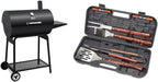 2026 Parrilla de carbón Royal Gourmet CC1830 de 30 pulgadas con mesa lateral, barbacoa exterior con 627 pulgadas cuadradas de espacio de cocción para jardín, terraza y fiestas, color negro