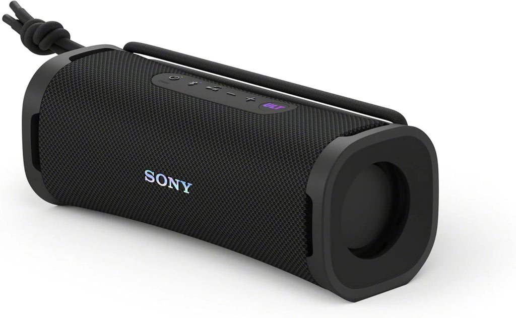 Sony ULT Field 5, Powerful Bluetooth Portable Speaker, 25 H Battery, 2 ULT Power Sound Modes, Water and Dust Resistant, 360 Lights, Removable Shoulder Strap, Compact, Black