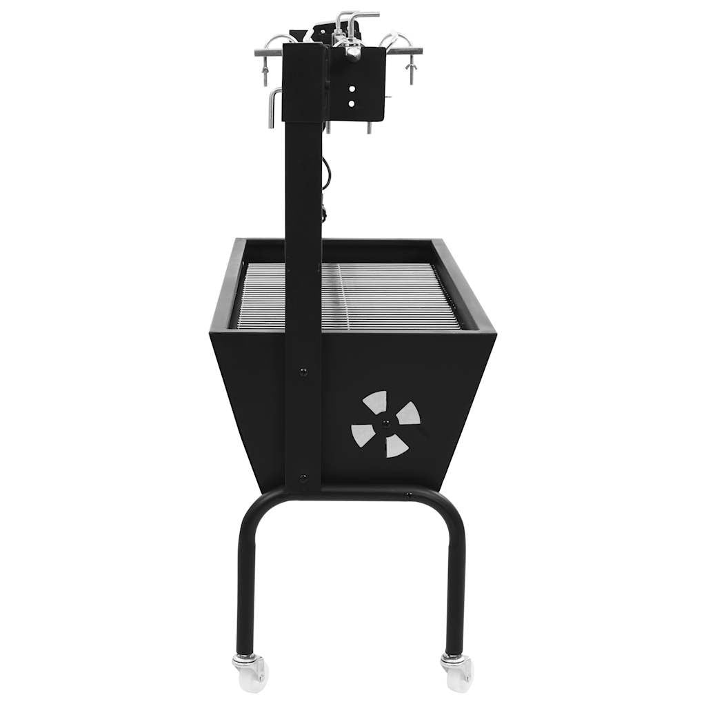 Espetón De Asado/barbacoa Eléctrica De Acero Inoxidable Vidaxl