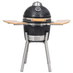 Kamado barbacoa parrilla y ahumador cerámico 81 cm v7356