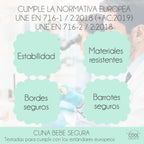 Cuna Colecho de Bebe, Kit para Unir la Cuna con la Cama, Colchón HR Morfeo Certificado Oeko-Tex® y CertiPUR, 4 Ruedas, Sábana Bajera y Encimera de Algodón Natural. Indi CoolDreams CoolDreams
