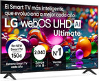 LG 43UA73006LA - TV 43", UHD 4K, WebOS 25, Ultimate IA, HDR10 Pro, Super Upscaling, Dolby Digital Plus, Google Assistant, Black