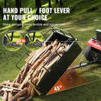 VEVOR Dump Trailer Load Capacity 340kg Heavy Duty Garden Utility Trailer with Removable Sides 0.4m³ Dump Transport Cart for Tractor, Lawn Mower, ATV, 200x66x76cm