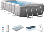 INTEX 55243 - Rectangular Detachable Pool with Prism Frame Filter