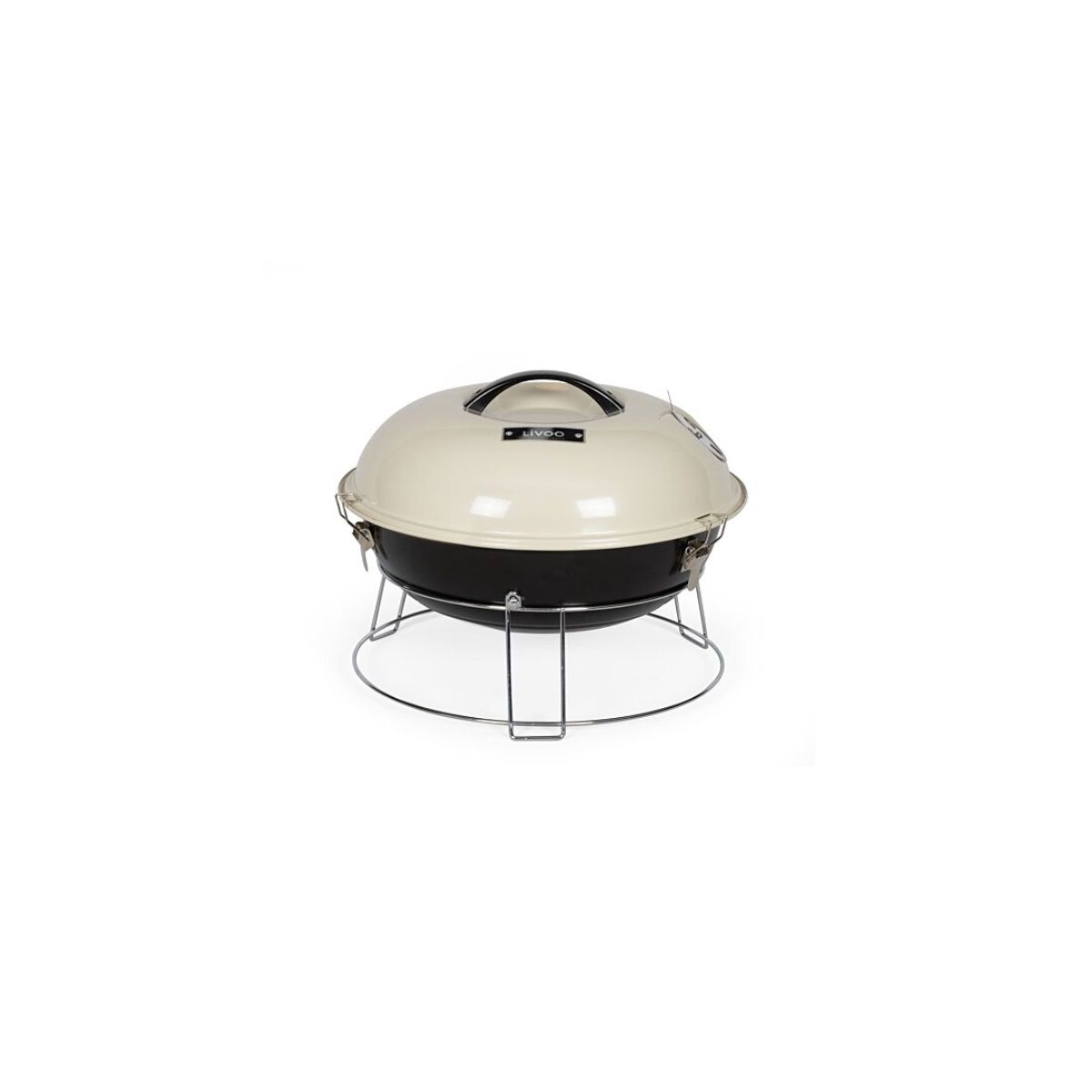 Livoo Barbacoa De Carbón 38cm Beige - Doc301