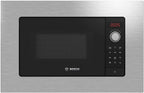 Bosch - Integrated Microwave, 800 W, 20 liters, Series 4, Grill, Black/Inox, BEL523MS0