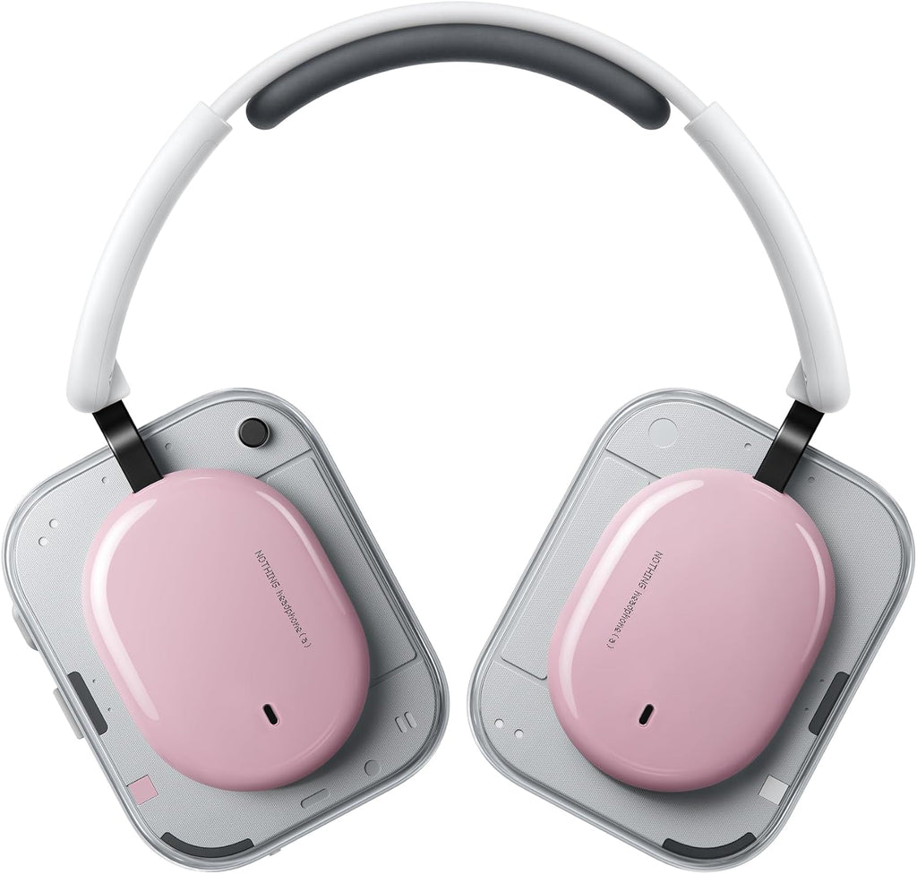 Nothing Headphone (1) Wireless On-Ear Headphones with Active Noise Cancellation, Up to 80h Battery, Hi-Res, Space Audio, Waterproof – White