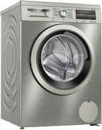 Bosch Washing Machine, Free Installation, 8 kg, Series 6, EcoSilence, Anti-Fingerprint Steel, WUU28T8XES