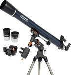 Celestron 31051 AstroMaster 130EQ, Telescopio reflector newtoniano con accionamiento por motor, azul oscuro