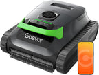 Gosvor (Nuovo 2026) Robot Pool Cleaners and Walls, Double Filtration, Intelligent Planning Routes, 5 Modes, App Control, 200 Min Autonomy, Water Line and Shallow Area, Grey Orange