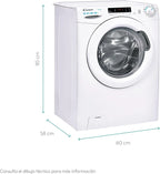 Candy Smart CS 14102DE/1-S, Washing Machine 10 kg, 1400 RPM, Digital Display and Control, NFC Technology, Voice Assistant, 15 Cycles, 5 Fast, Easy Ironing, Delay Start 24H, KG Detector, 81 DB, White