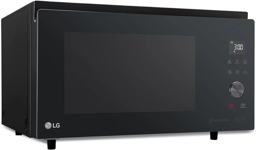 LG MJ3965BPS – Microwave Oven, 4 in 1, with Digital Display, 39 Litres and 1100 W, Smart Inverter and EasyClean Function, Faster Cooking, Keeps Flavor, Black