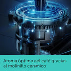 Siemens - Superautomatic coffee maker, EQ6 plus s500, aromaDouble Shot, autoMilk Clean, ceramDrive, Display CoffeeSelect, Black/Inox, TE655203RW