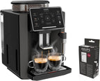 Krups Sensation C50, Superautomatic coffee maker, Power 1450W, Easy use, 5 types of drinks, Easy maintenance, Light alerts, Convenient cleaning, Custom settings, Steam nozzle, EA9108