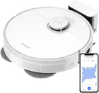 DREAME D20 Pro Plus 2-in-1 Robot Vacuum Cleaner and Scrubbing, 13,000 Pa, Double Brush for Pet Hair, Corner Cleaning, Emptying, LDS Navigation, Laser Dodging, Hard Floors/Carpets, 5200mAh