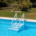 Gre EPE30 – Non-Slip Pool Ladder, Safety Ladder for 4 Steps, Synthetic, White, 80 x 92 x 206 cm